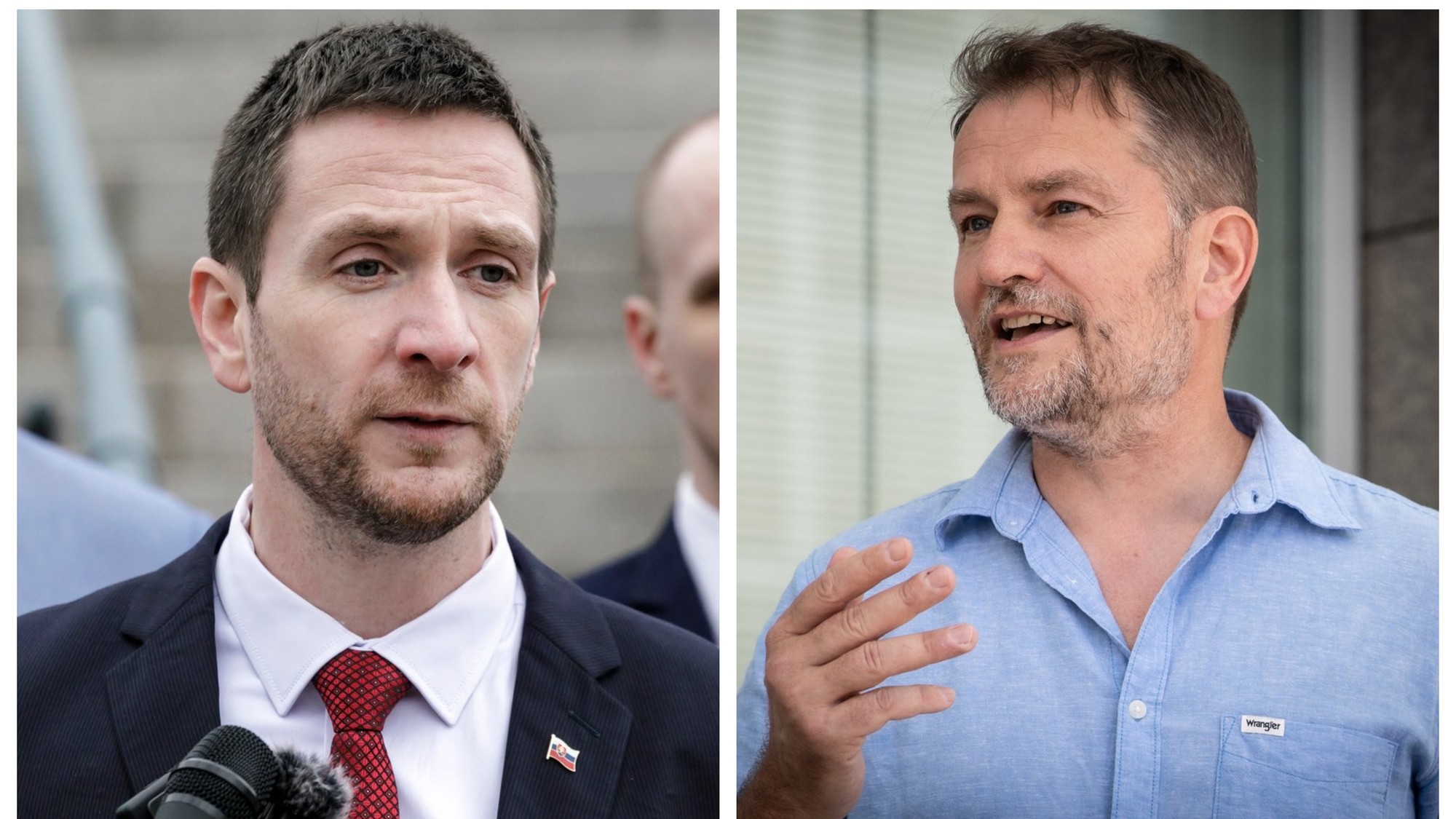 Milan Uhrík a Igor Matovič.