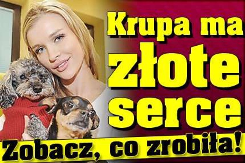 Krupa ma wielkie serce! Co zrobiła? FOTO