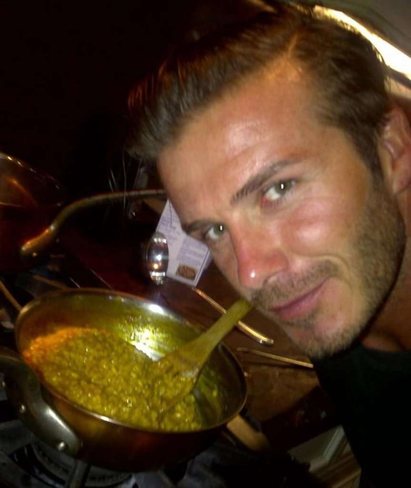 David Beckham zrobił risotto