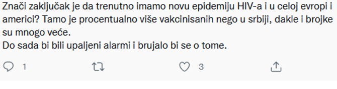 Komentar sa Tvitera