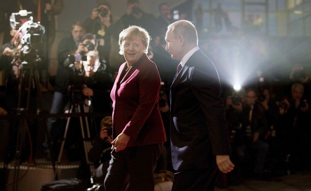 Angela Merkel i Władimir Putin