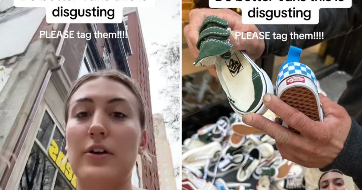 After a woman called Vans 'disgusting' for slashing and trashing