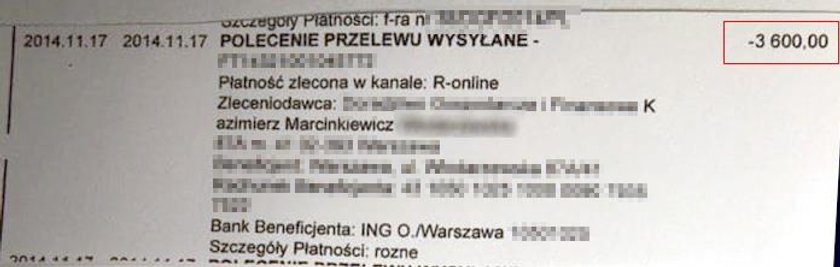 Marcinkiewicz: Odkąd ją poznałem, zawsze płacę