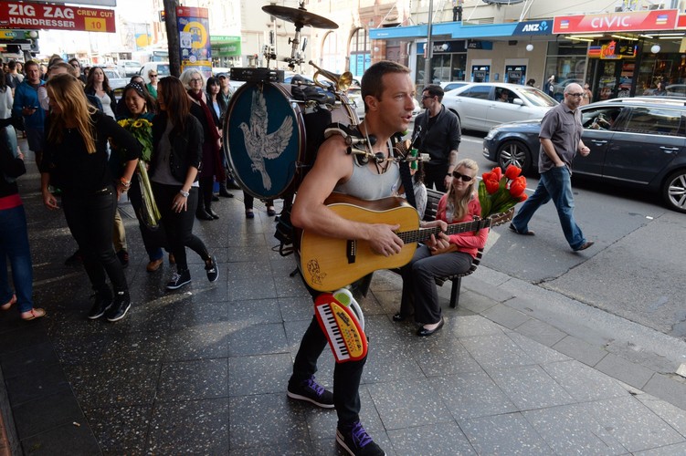 Coldplay na planie klipu do 'A Sky Full Of Stars'