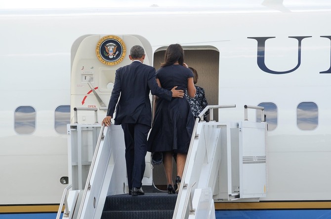 Mišel Obama sa Barakom Obamom