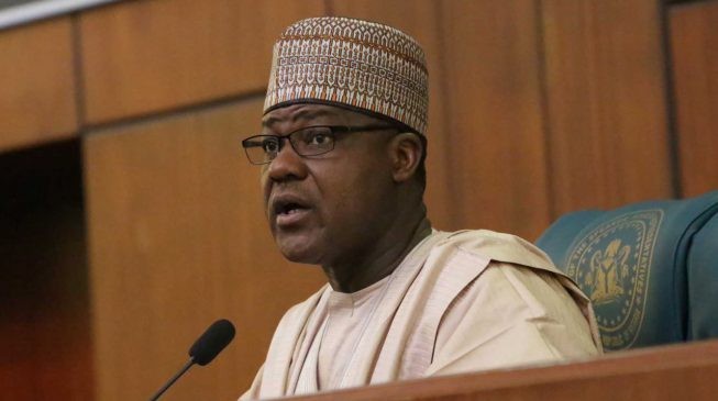 Speaker House of Reps, Yakubu Dogara put the bill to vote and the lawmakers voted against it. (TheCable) 