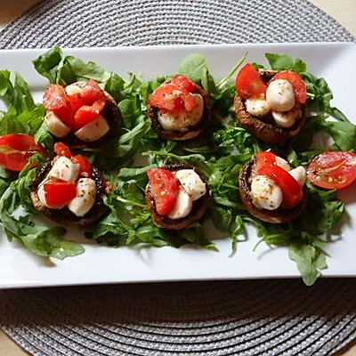 Champignons alla caprese