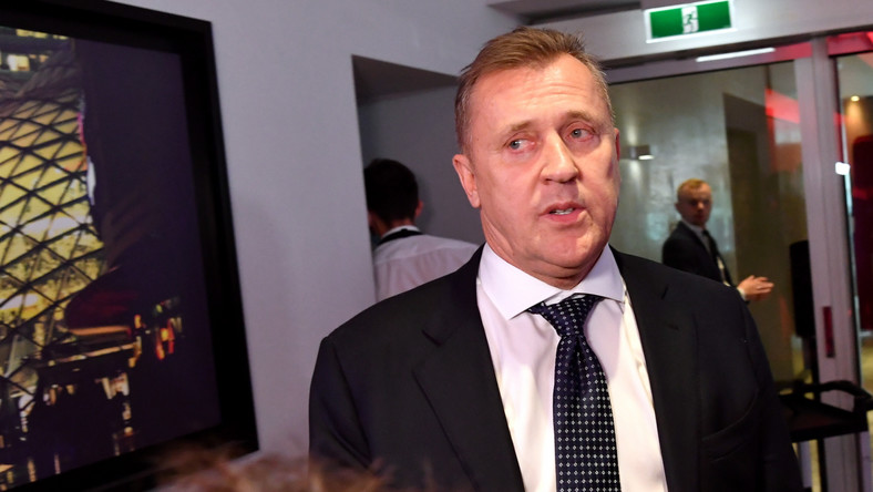 Cezary Kulesza po ogłoszeniu wyników na prezesa Polskiego Związku Piłki Nożnej