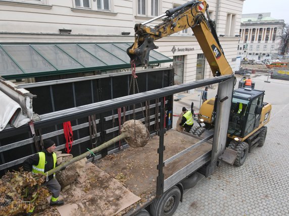 Na Al. Marcinkowskiego dotarł pierwszy transport nowych drzwi fot. PIM