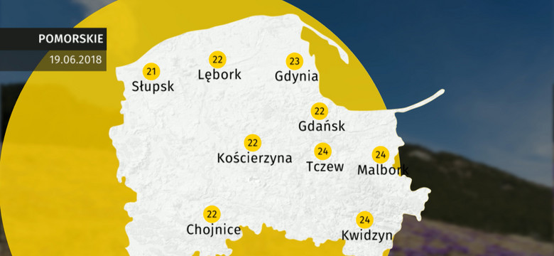 Prognoza pogody dla woj. pomorskiego - 19.06