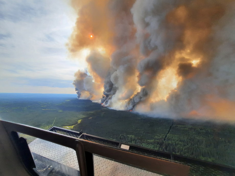 Pożar lasu w Kanadzie - koniec maja 2023 r.