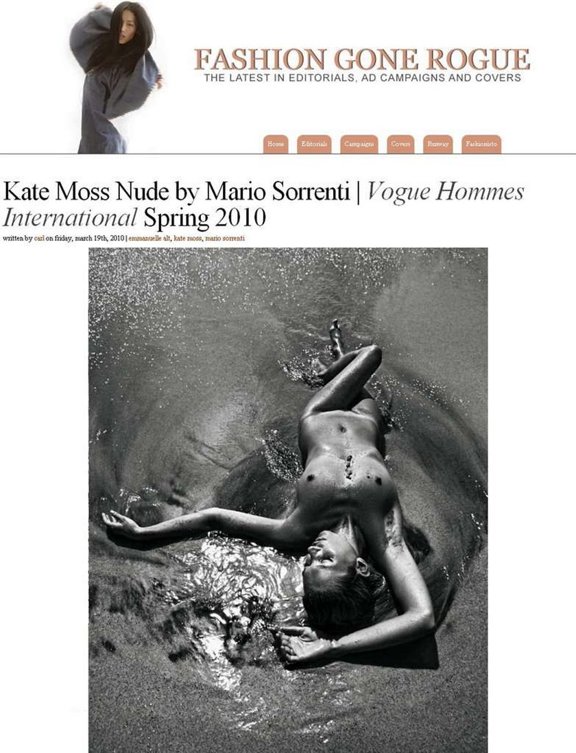 Kate Moss pokazała swoje wdzięki