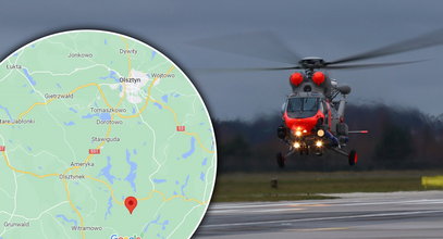 Znowu coś spadło z nieba? "Łuna... jakby ogień". Wojsko wysłało helikopter