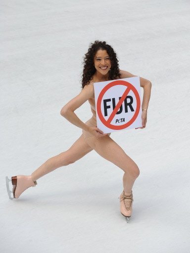 US-PETA-NAKED SKATER