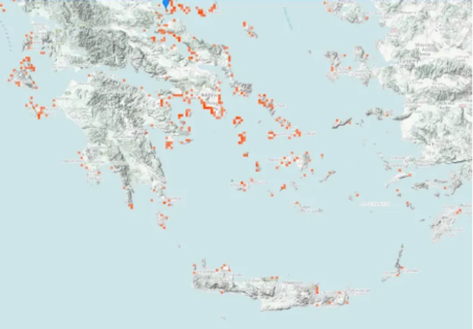 Ljubičaste meduze se šire grčkim morem