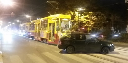 Przez wypadek nie jadą tramwaje