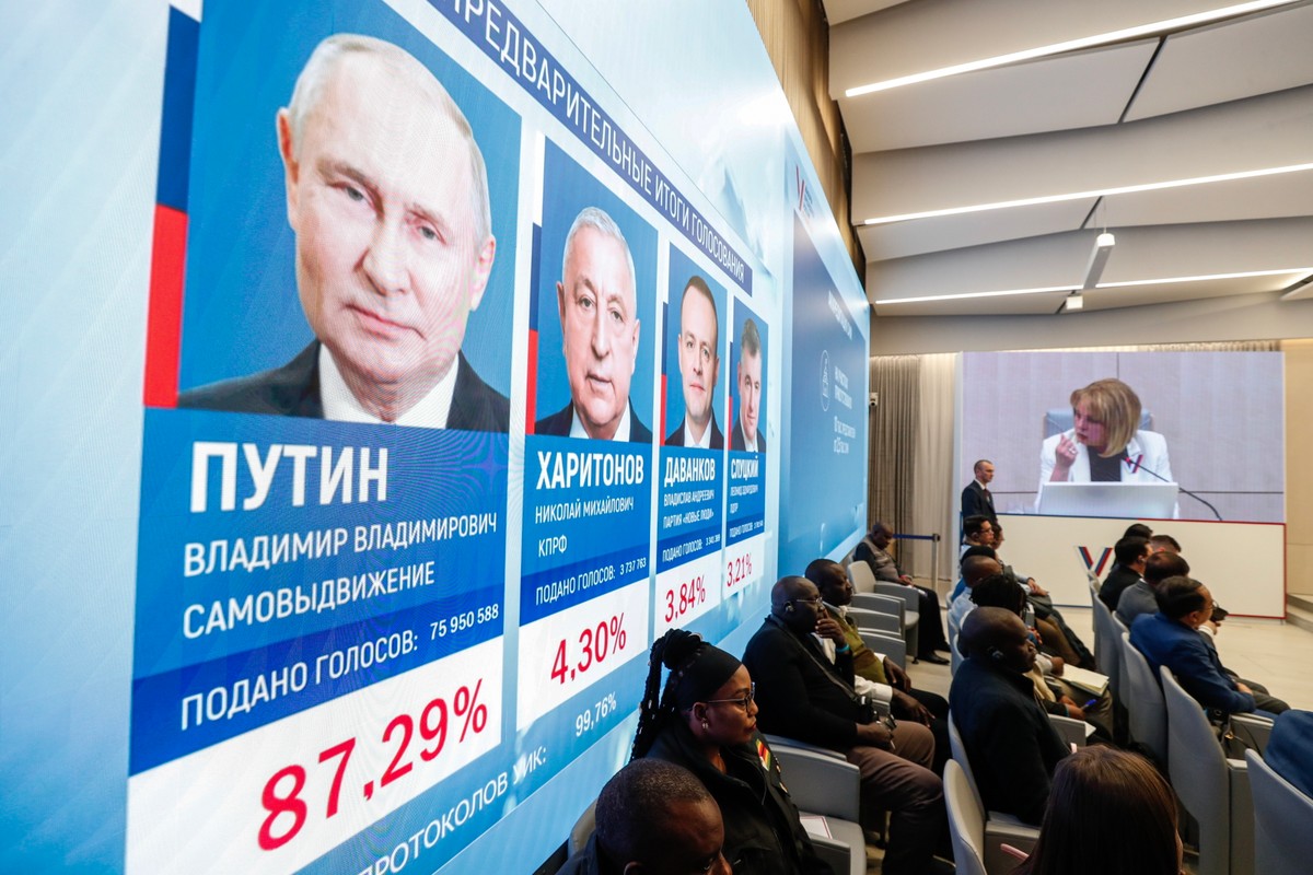 Putin: 87,29 proc. głosów. Szefowa CKW Federacji Rosyjskiej Ełła Pamfiłowa podaje wyniki wyborów prezydenckich w Rosji