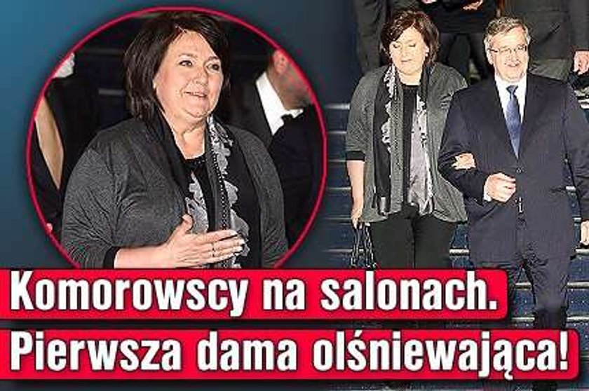 Komorowscy na salonach. Pierwsza dama olśniewająca!