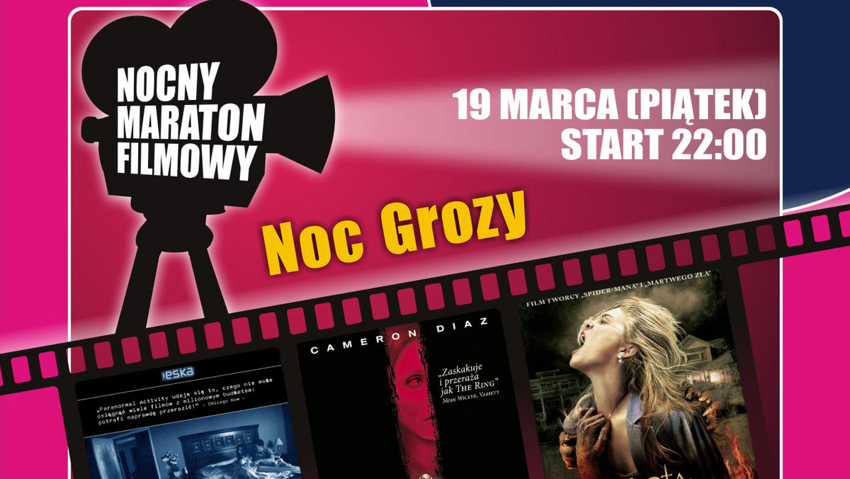 19 marca sieć Multikino i Silver Screen zaprasza żądnych mocnych wrażeń widzów na Nocny Maraton Filmowy - NOC GROZY - podczas którego wyświetlane będą filmy przyprawiające o dreszcz emocji.