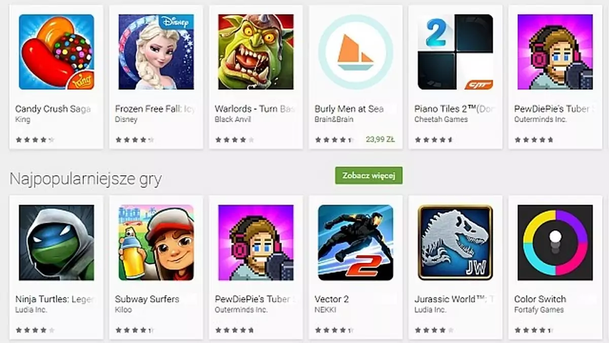 Google Play szykuje próbne wersje płatnych gier