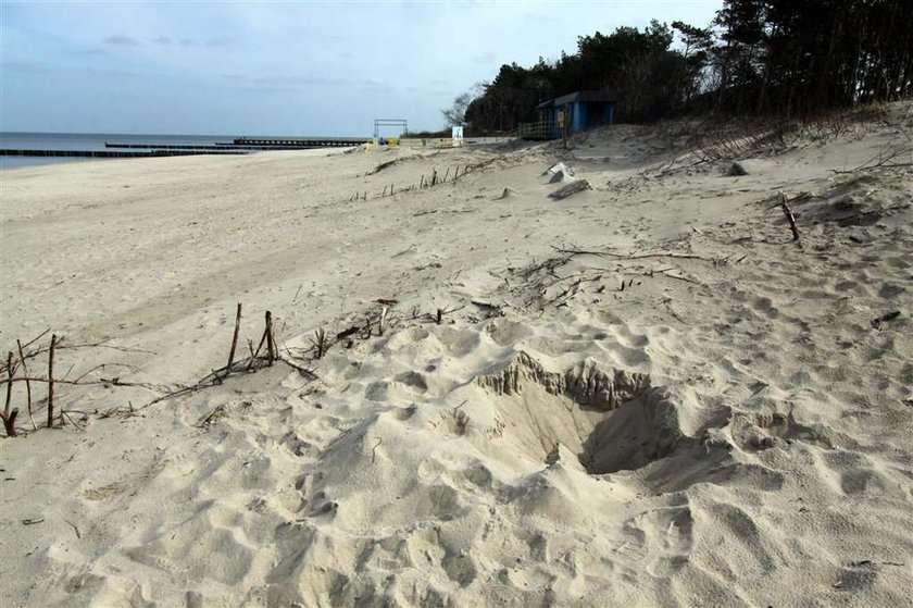 Zakopali sejf na plaży