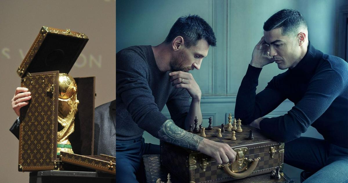 Messi starred in a new ad for the French fashion house Louis Vuitton