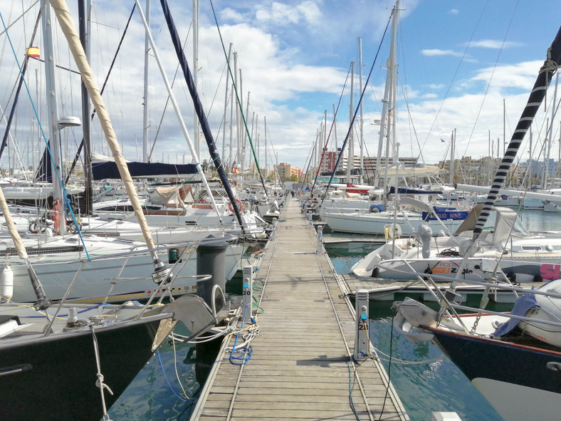 Pusta marina Algeciraz w Hiszpanii