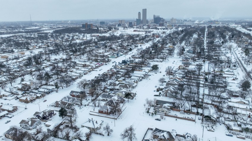 Snežna oluja u Americi - Tulsa, Oklahoma, 24. januara