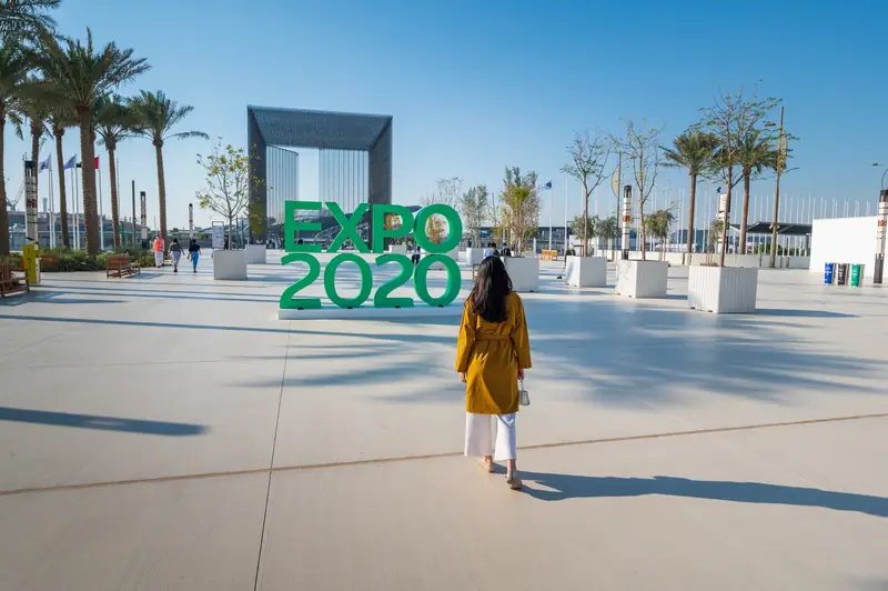 Wejście na teren Expo 2020 w Dubaju