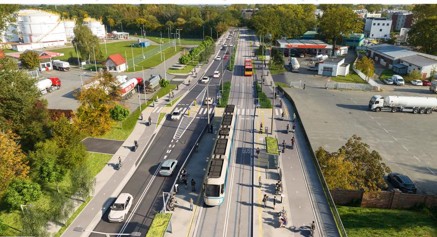 Trasa na Swojczyce będzie dostosowana do autobusów i tramwajów