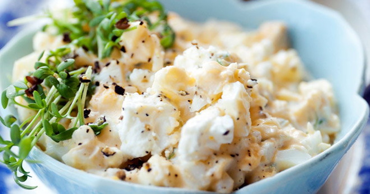 Pasta jajeczna z serem feta Kobieta