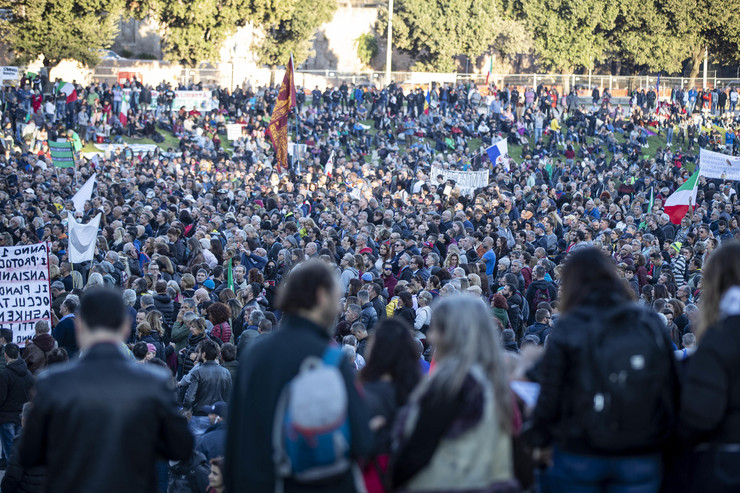 Protest u Rimu zbog zelenih propusnica
