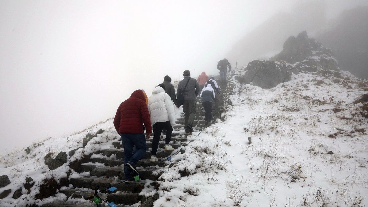 Tatry: na Kasprowym Wierchu spadł pierwszy w tym roku śnieg