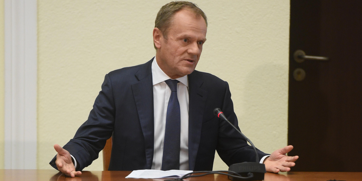 Donald  Tusk przed komisja Amber Gold