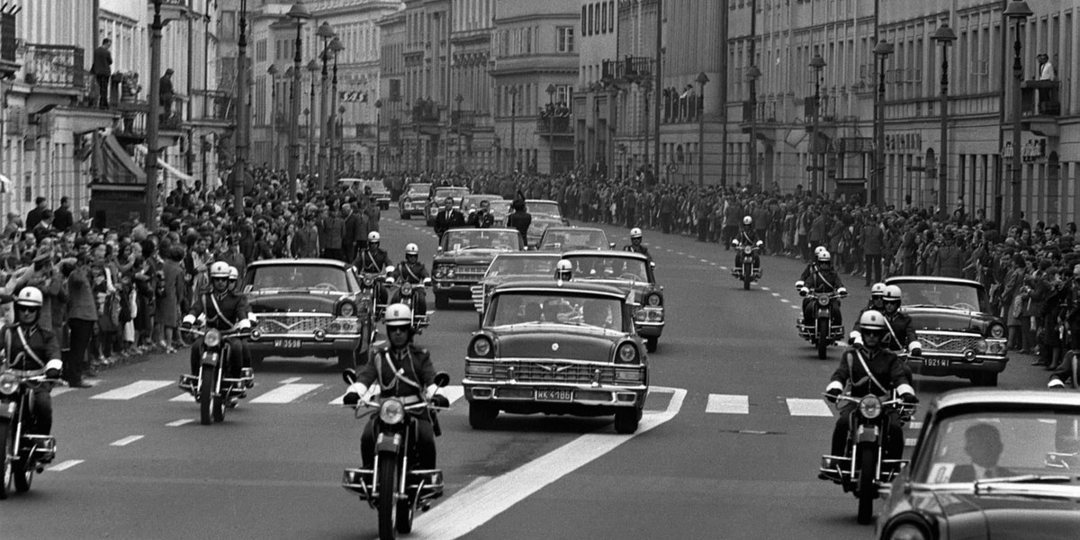 Przejazd Richarda Nixona ulicą Nowy Świat