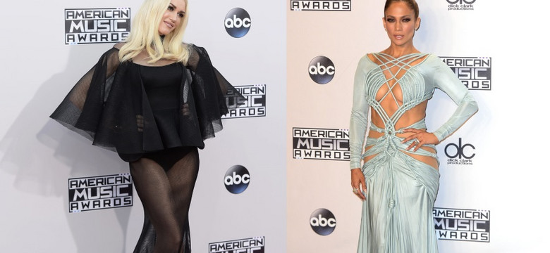 Skandalicznie nieprzyzwoite kreacje Jennifer Lopez i Gwen Stefani na gali AMA
