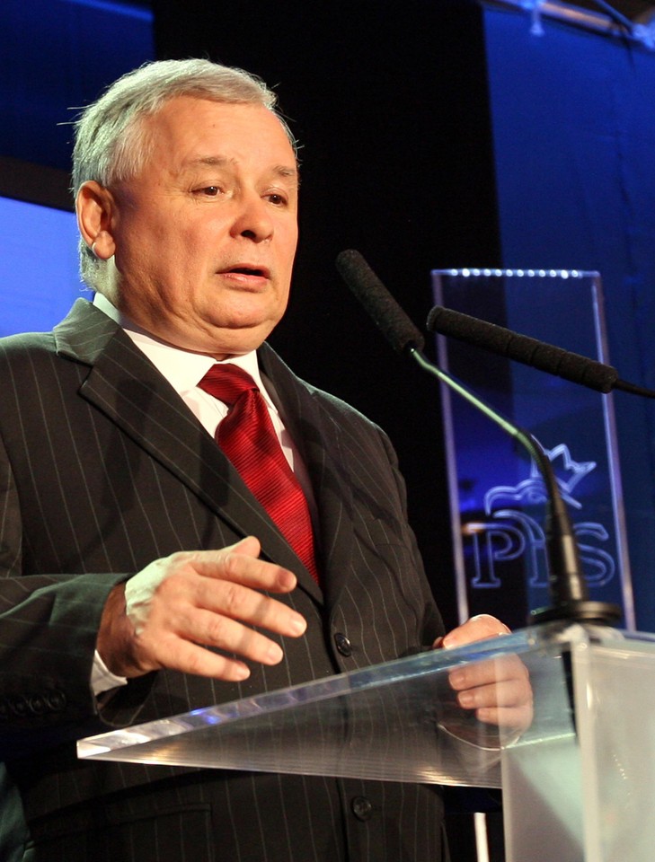 WARSZAWA WYBORY PARLAMENTARNE 2007 WYNIKI PREMIER KACZYŃSKI