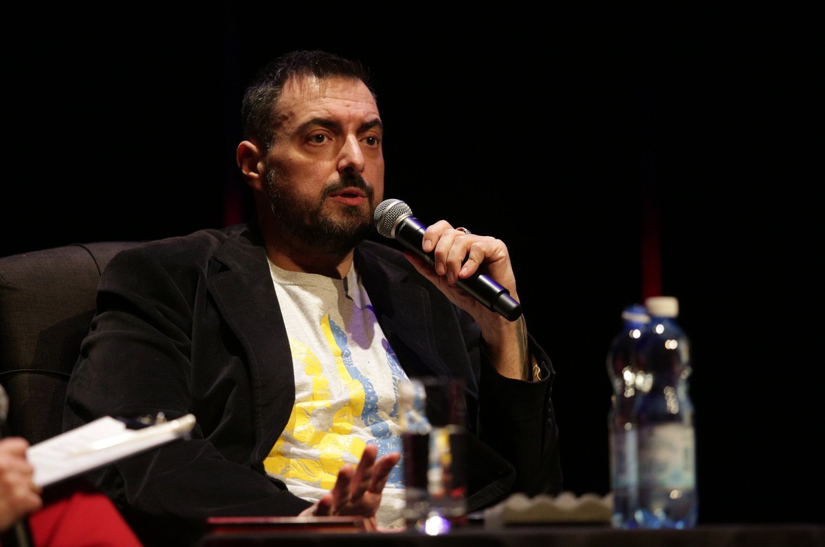 25.03.2022 Kielce , Mala Scena KCK . Spotkanie z Tomaszem Sekielskim . Fot. Pawel Malecki / Agencja Wyborcza.pl