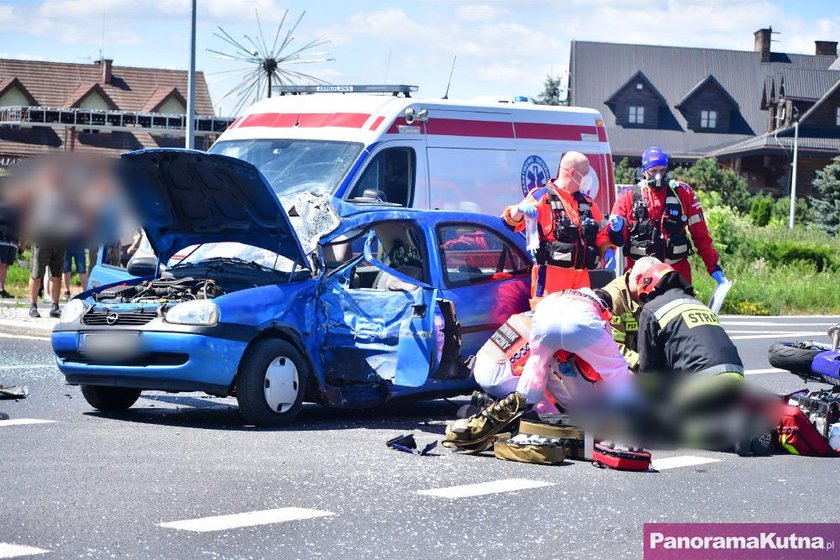 Makabryczny wypadek. 77-latek zderzył się z motocyklistą. Obaj nie żyją