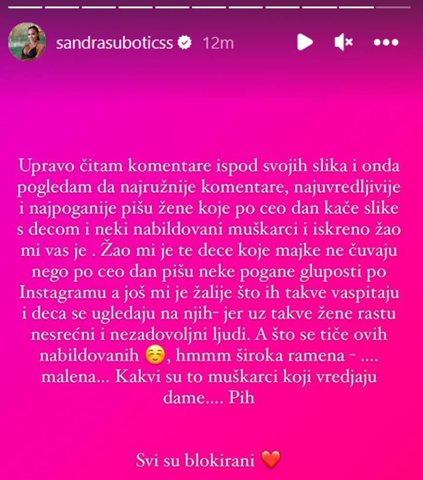 Aleksandra Subotić (Foto: Instagram/sandrasuboticss)