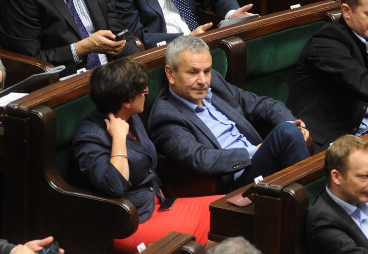 Andrzej Biernat i Joanna Kluzik-Rostkowska