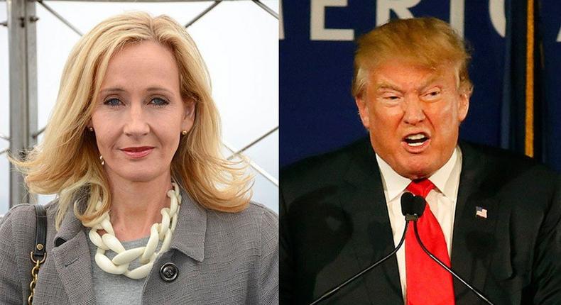 Author of Harry Potter says Donald Trump is worse than Voldemort