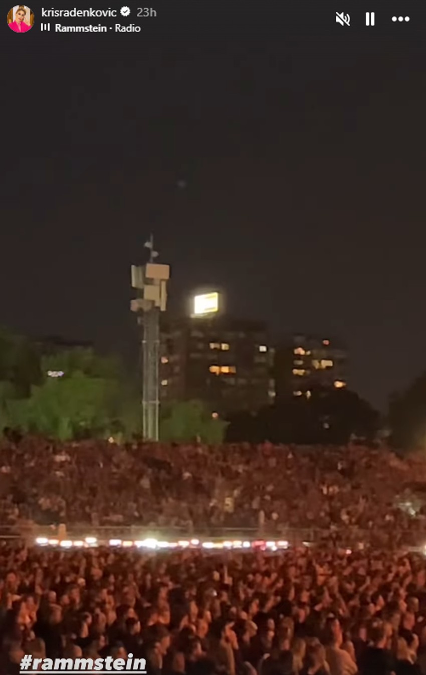 Kristina Radenković na Ramštajnovom koncertu