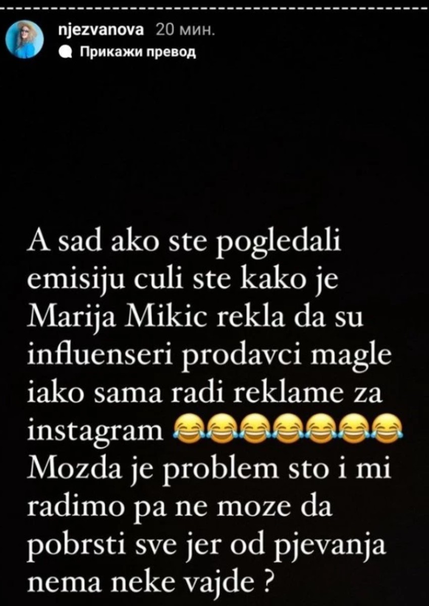 Objava na Instagramu