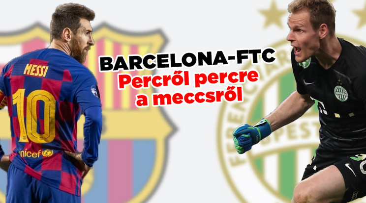 Kövesse percről-percre a Barcelona-Ferencváros BL-meccset. / Grafika: Blikk