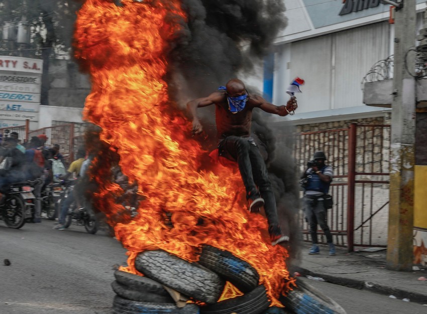 Protesti protiv premijera Haitija u Port-o-Prensu 5. februara