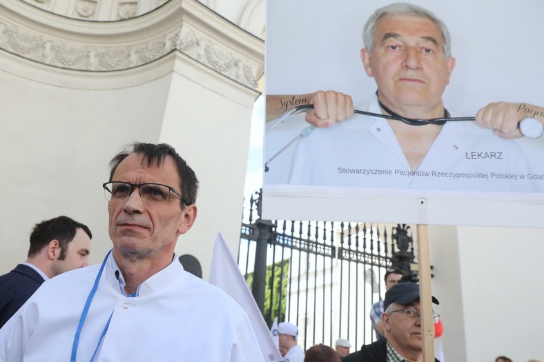 Krzysztof Bukiel, manifestacja Warszawa