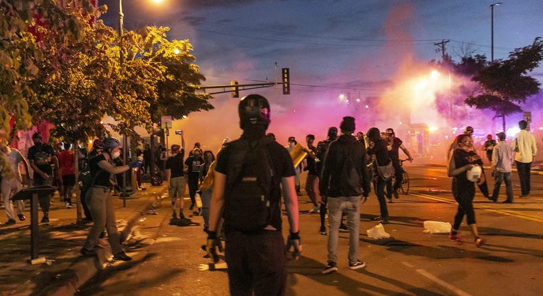 minneapolis george floyd protests fire