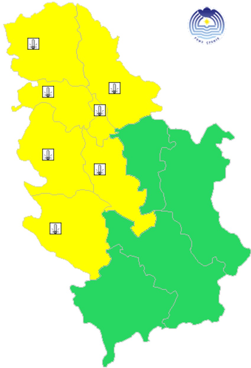 Meteoalarm za 4. decembar