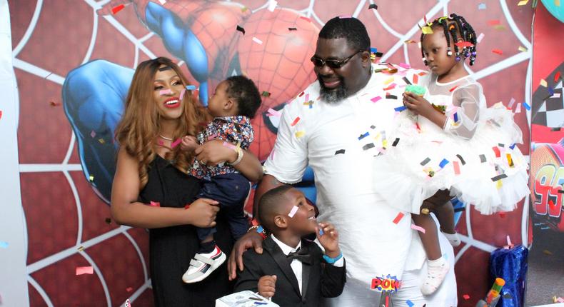 Chief Emeka Agba hosts son at birthday party